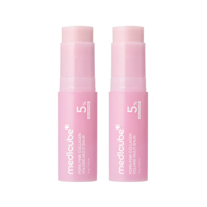 [NEW] [Medicube] PDRN Pink Collagen Volume Multi Balm | All in One Volufiline, PDRN, NAD Stick for Youthful-Looking, Helping Look of Fine Lines, Firming Care, Anti-Aging Care | for Under-Eyes, Neck, Forehead, Smile Lines, Lip Care | Korean Skincare