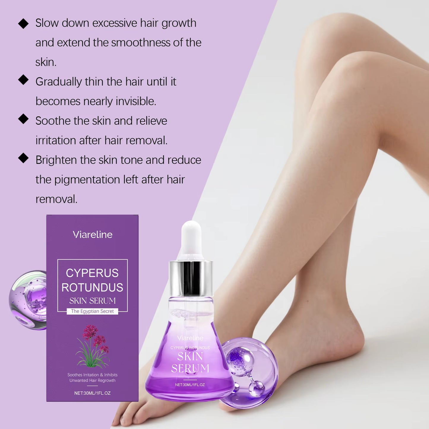 Cyperus Rotundus Hair Growth Inhibitor Serum