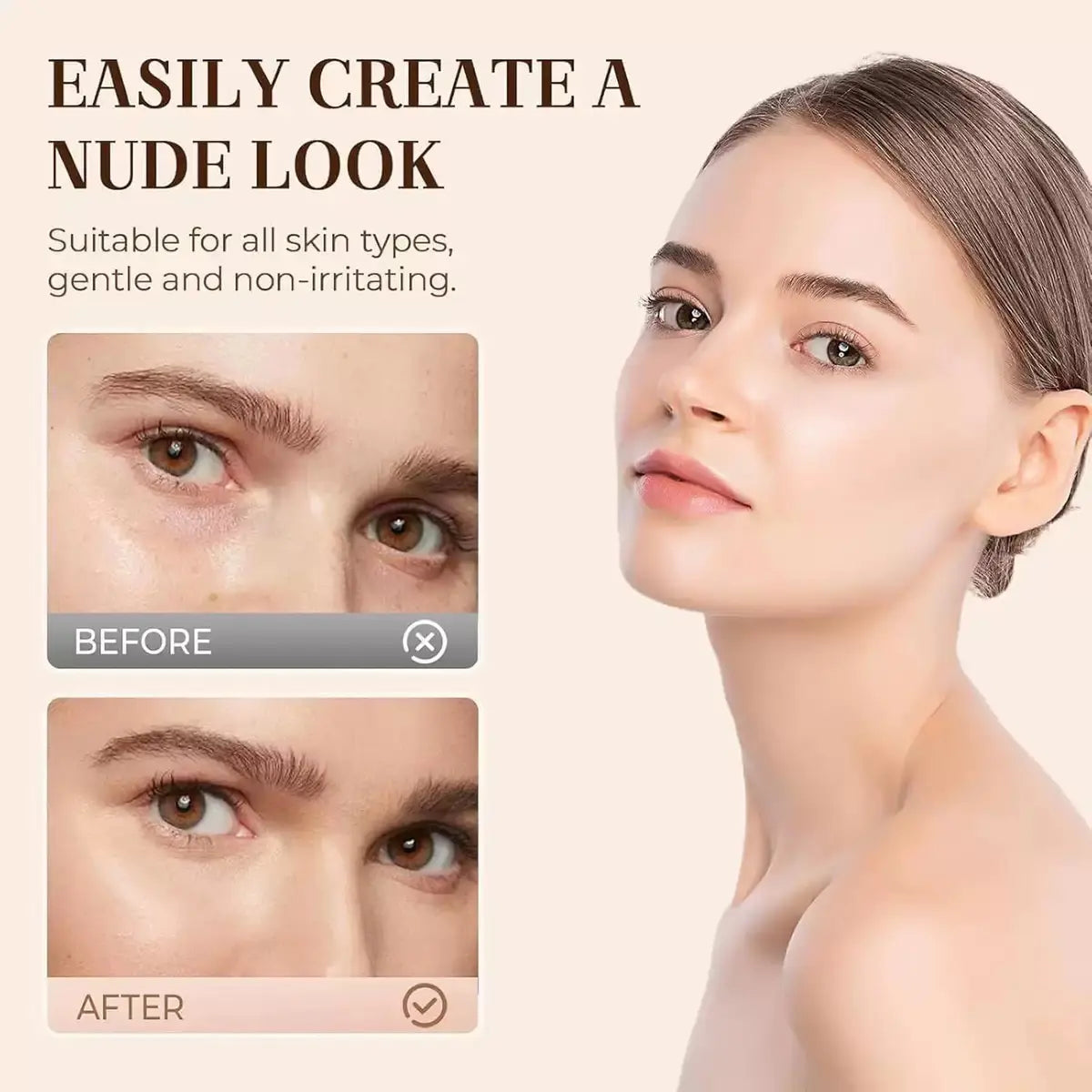 Eye Concealer - 24-Hour Long-Lasting, High-Coverage Matte Finish, Korean Pressed Powder Foundation, for a Flawless Complexion.